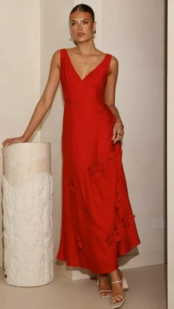 Lavara Maxi Dress - Red