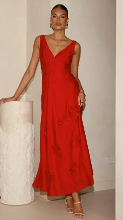 Lavara Maxi Dress - Red