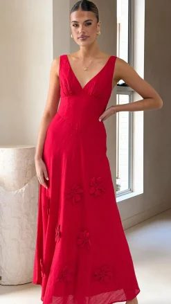 Lavara Maxi Dress - Red