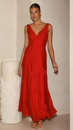 Lavara Maxi Dress - Red