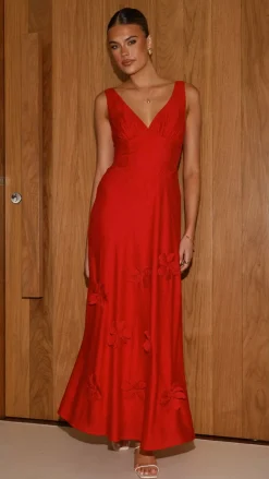 Lavara Maxi Dress - Red