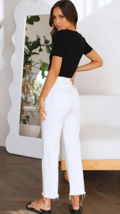 Laylin Ribbed Top - Black