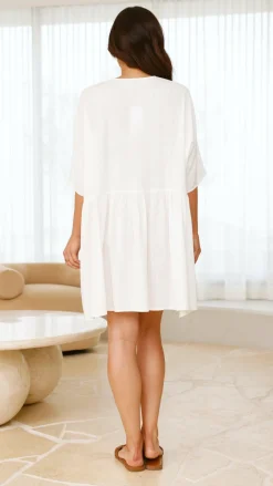 Leah Mini Dress - White