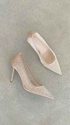 Lee Heels - Petal Mesh Diamante