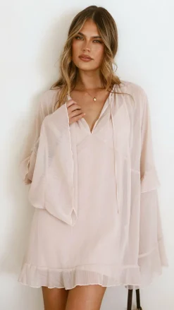 Leera Mini Dress - Nude