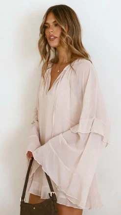 Leera Mini Dress - Nude