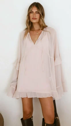 Leera Mini Dress - Nude