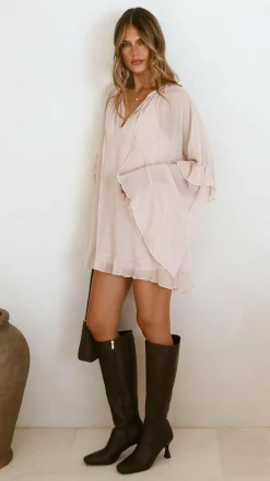 Leera Mini Dress - Nude