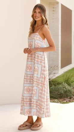 Leeta Maxi Dress - Flores Print