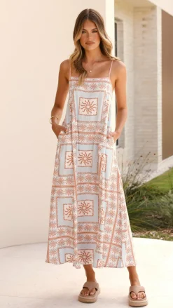 Leeta Maxi Dress - Flores Print