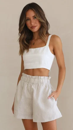 Leila Shorts - Oatmeal