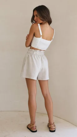 Leila Shorts - Oatmeal