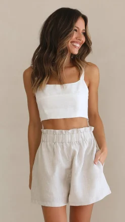 Leila Shorts - Oatmeal