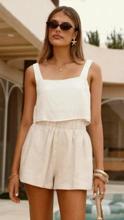 Leila Shorts - Oatmeal
