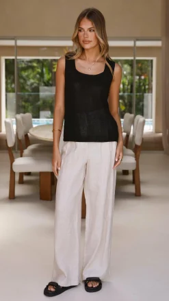 Lenny Knit Top - Black