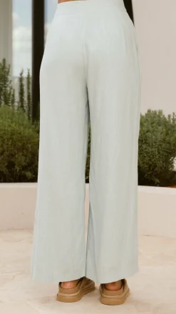 Lexi Linen Pants - Blue