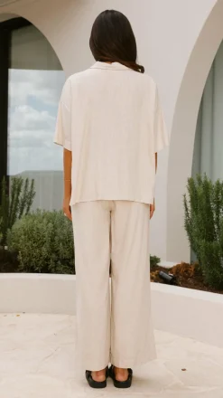 Lexi Linen Pants - Natural