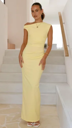 Lilah Maxi Dress - Yellow