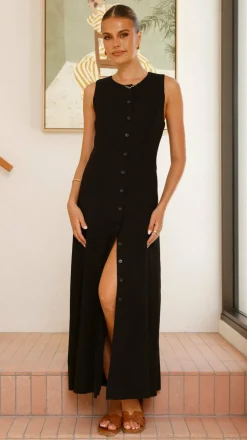 Lina Maxi Dress - Black