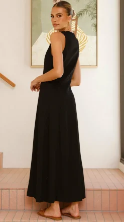 Lina Maxi Dress - Black