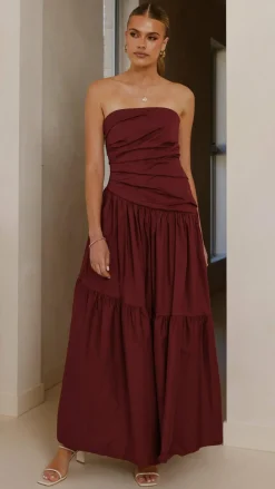 Lola Maxi Dress - Burgundy