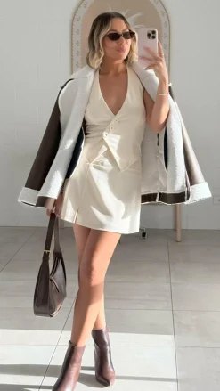 London Oversized Biker - Brown