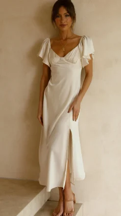 Louisa Midi Dress - Ivory