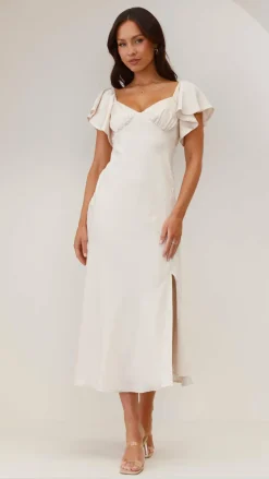 Louisa Midi Dress - Ivory