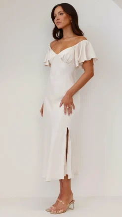 Louisa Midi Dress - Ivory