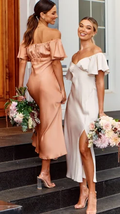 Louisa Midi Dress - Ivory