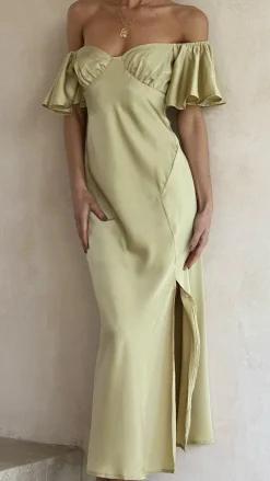 Louisa Midi Dress - Olive