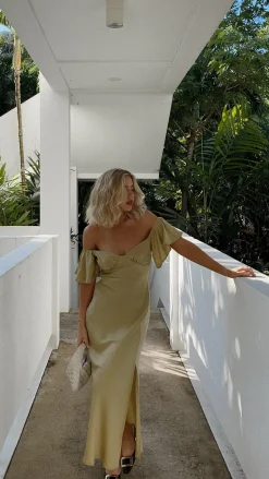 Louisa Midi Dress - Olive