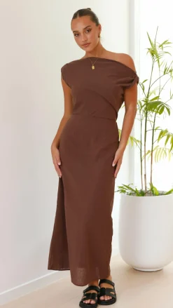 Luci Maxi Dress - Brown