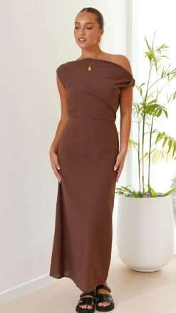 Luci Maxi Dress - Brown
