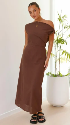 Luci Maxi Dress - Brown