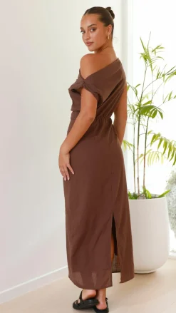Luci Maxi Dress - Brown