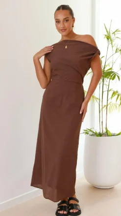 Luci Maxi Dress - Brown