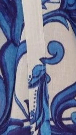 Lucia Long Sleeve Mini Dress - Sapphire Print