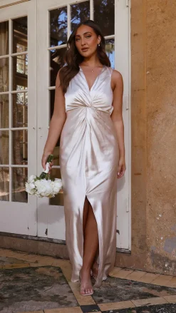 Lucia Maxi Dress - Champagne