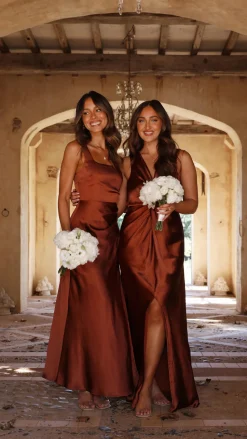 Lucia Maxi Dress - Rust