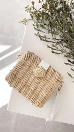 Lucinda Straw Shell Bag