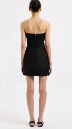 Lyra Linen Dress - Black