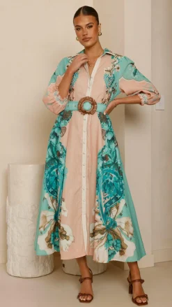 Macy Midi Dress - Willow Print