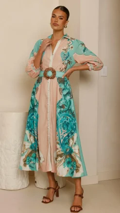 Macy Midi Dress - Willow Print