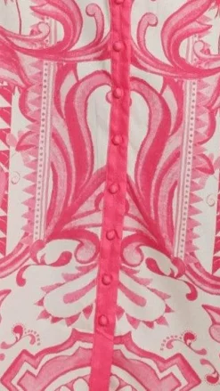 Madeline Long Sleeve Midi Dress - Portofino Cherry Jam