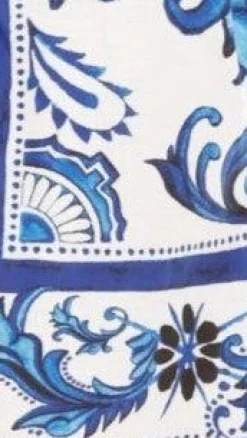 Madra Maxi Dress - Sapphire / White Zayna