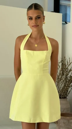 Mady Mini Dress - Lemon