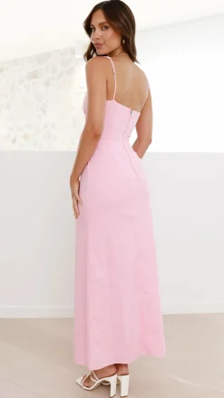 Mahalia Maxi Dress - Baby Pink