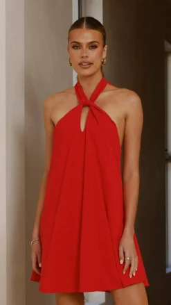 Maja Mini Dress - Red