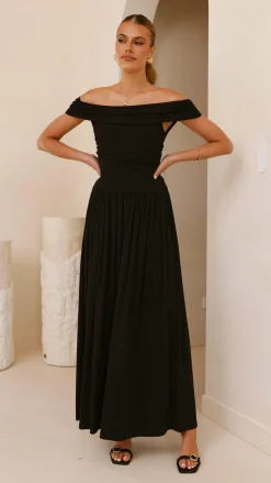 Manalla Maxi Dress - Black